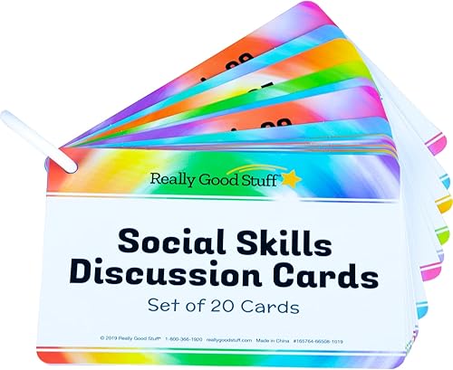 Miniatura 4 de Really Good Stuff - Tarjetas de conversación sobre habilidades sociales para el aula o actividades en casa tarjetas que ayudan a construir