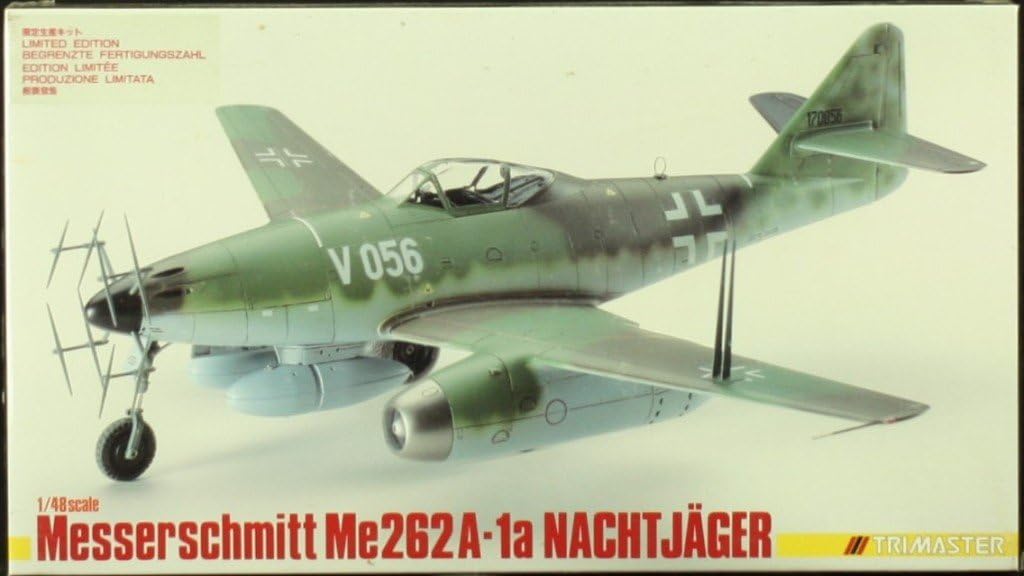 Trimaster 1:48 Messerschmitt Me-262 A-1a Nachtjager Plastic Model Kit #MAB-116