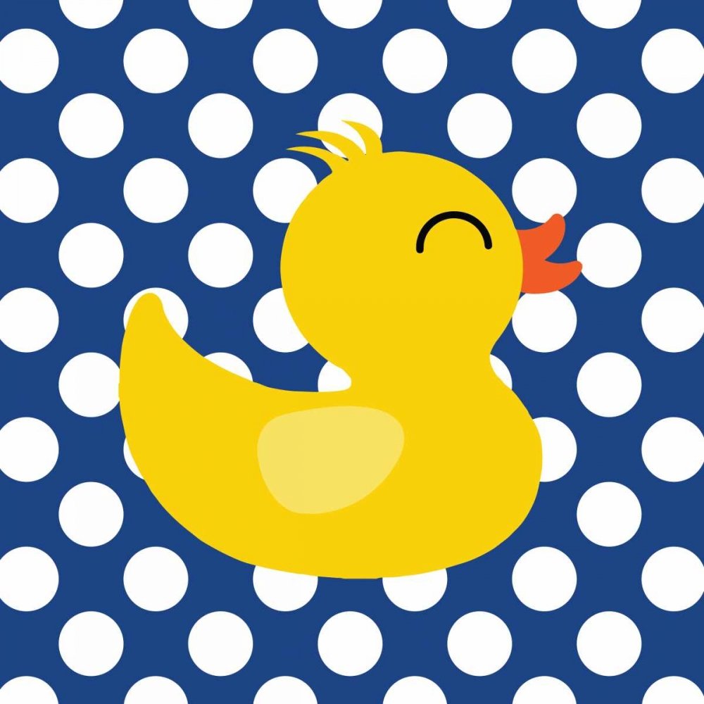 Feeling at home KUNSTDRUCK auf MATTE PAPIER 220gr Ente II Robinson Tamara - Bad quadrat Poster Baby bad badezeit splish Bild auf Papier cm_81_X_81