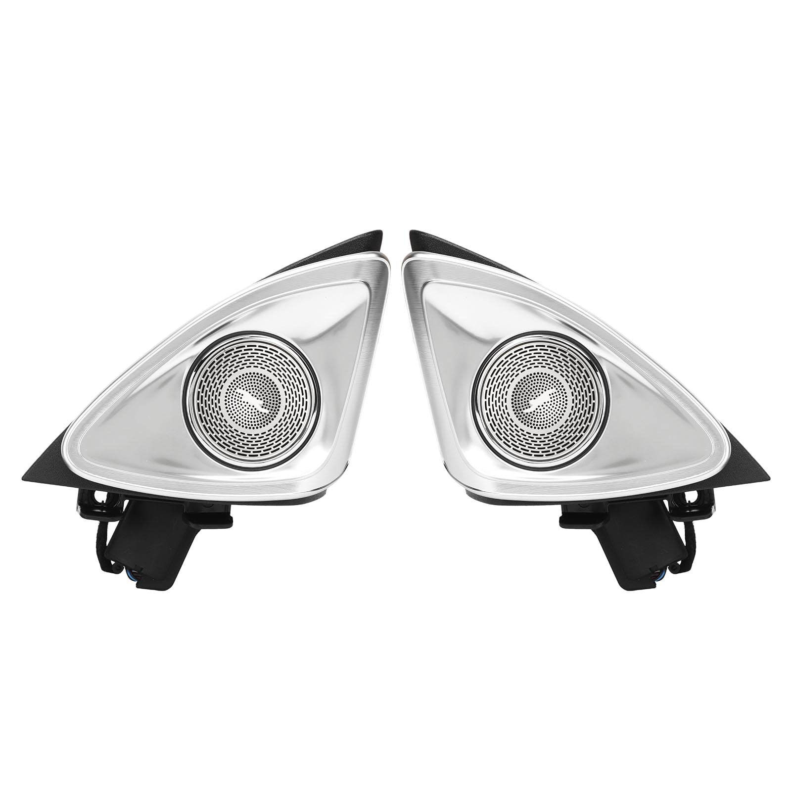 Tweeters de Altavoces de Audio para Automóvil, Juego Tweeters Altavoz con Rotación 4D para Clase E W213 2017-2021, Superficie Lisa, Luz Ambiental LED 64 Colores, Actualización Sonido Automática
