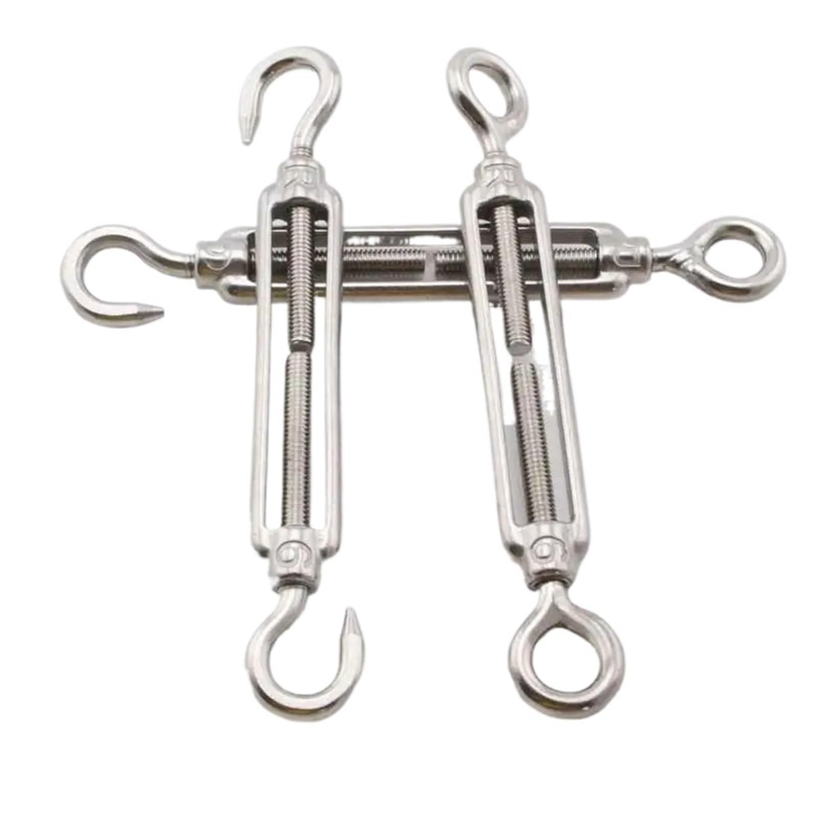 Tendeur de fil en acier inoxydable M4-M10 réglable avec crochets et œillet - Tendeur de câble métallique robuste pour jardin Oo type M8