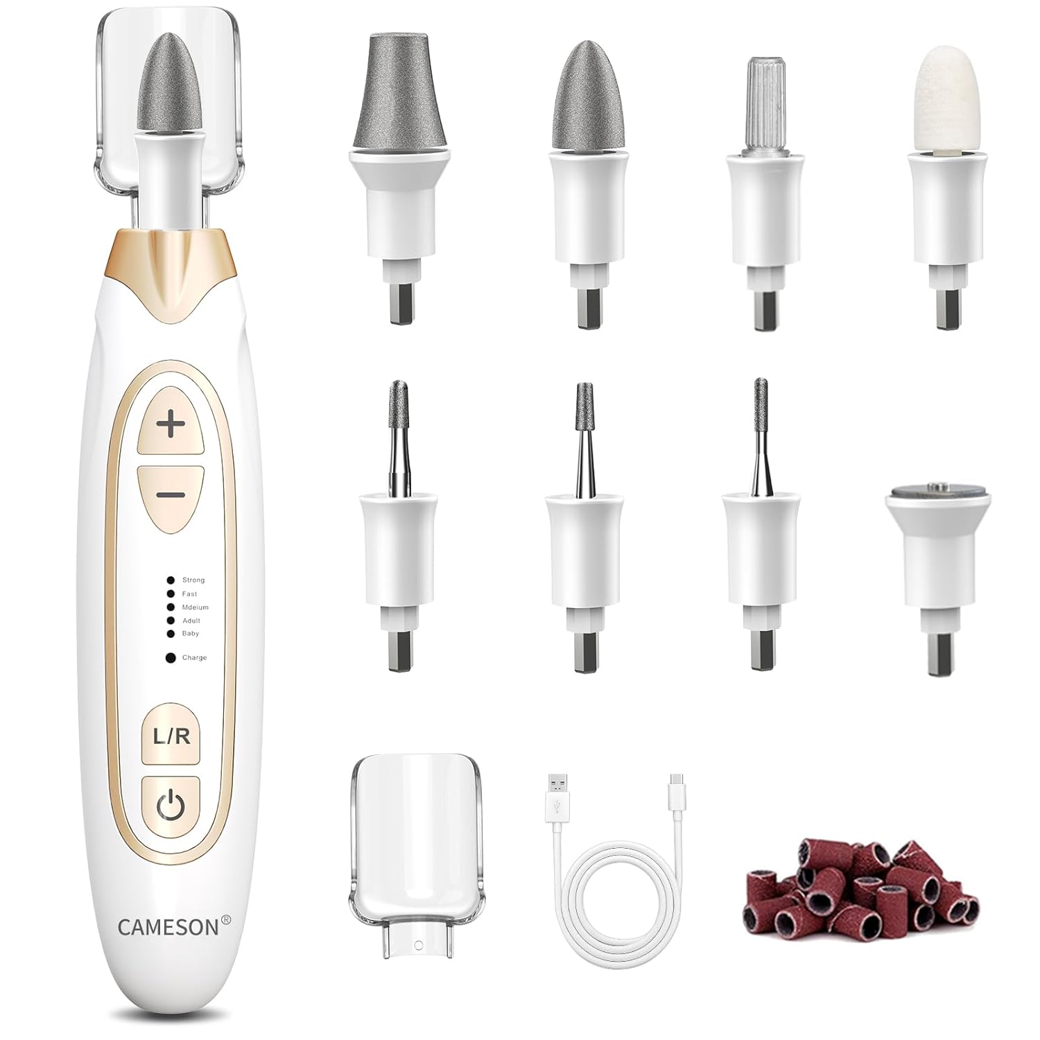 Professional Manicure Pedicure Kit, Cordless Electric Nail File Drill Machine, Toe Nail Filer and Buffer Set, Toenail Grinder for Thick Toenails, Hand Foot Care Tools for Women Men Nails Cuticle Feet Professional Manicure Pedicure Kit, Cordless Electric Nail File Drill Machine, Toe Nail Filer and Buffer Set, Toenail Grinder for Thick Toenails, Hand Foot Care Tools for Women Men Nails Cuticle Feet