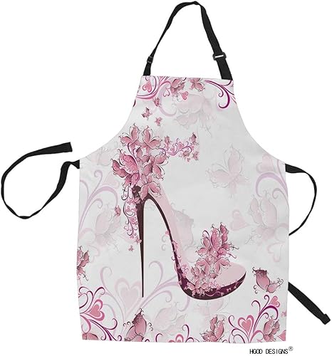 Miniatura 1 de HGOD DESIGNS Delantal de cocina de pescado para mujeres y hombres para cocinar, jardinería, baberos ajustables para el hogar, tamaño adulto,