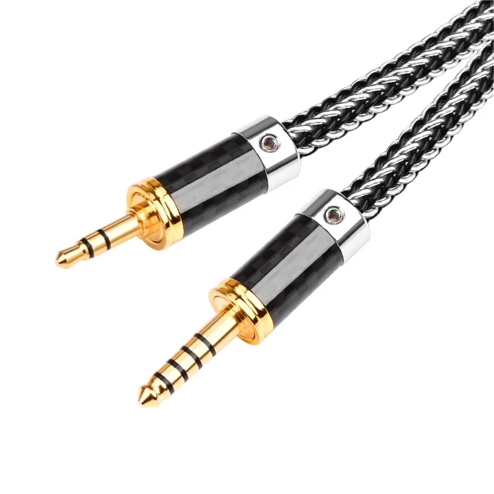 Câble adaptateur audio HIFI TRRS mâle symétrique 3,5 mm vers mâle symétrique 4,4 mm Câble d'équilibrage TRRS 4,4 mm vers 3,5 mm(1M)