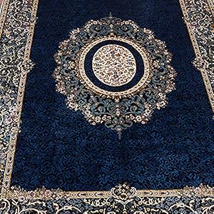 RUG 230 LINE 3’X 4.5 ‘Hand geknoopt zijde tapijt Blue Sun Perzische handgemaakte tapijten en tapijten Woonkamer Ouzyu…