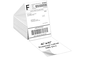 MaxGear 4x6 Direct Thermal Shipping Labels - Premium Grade Durable Labels for Professional Shipping