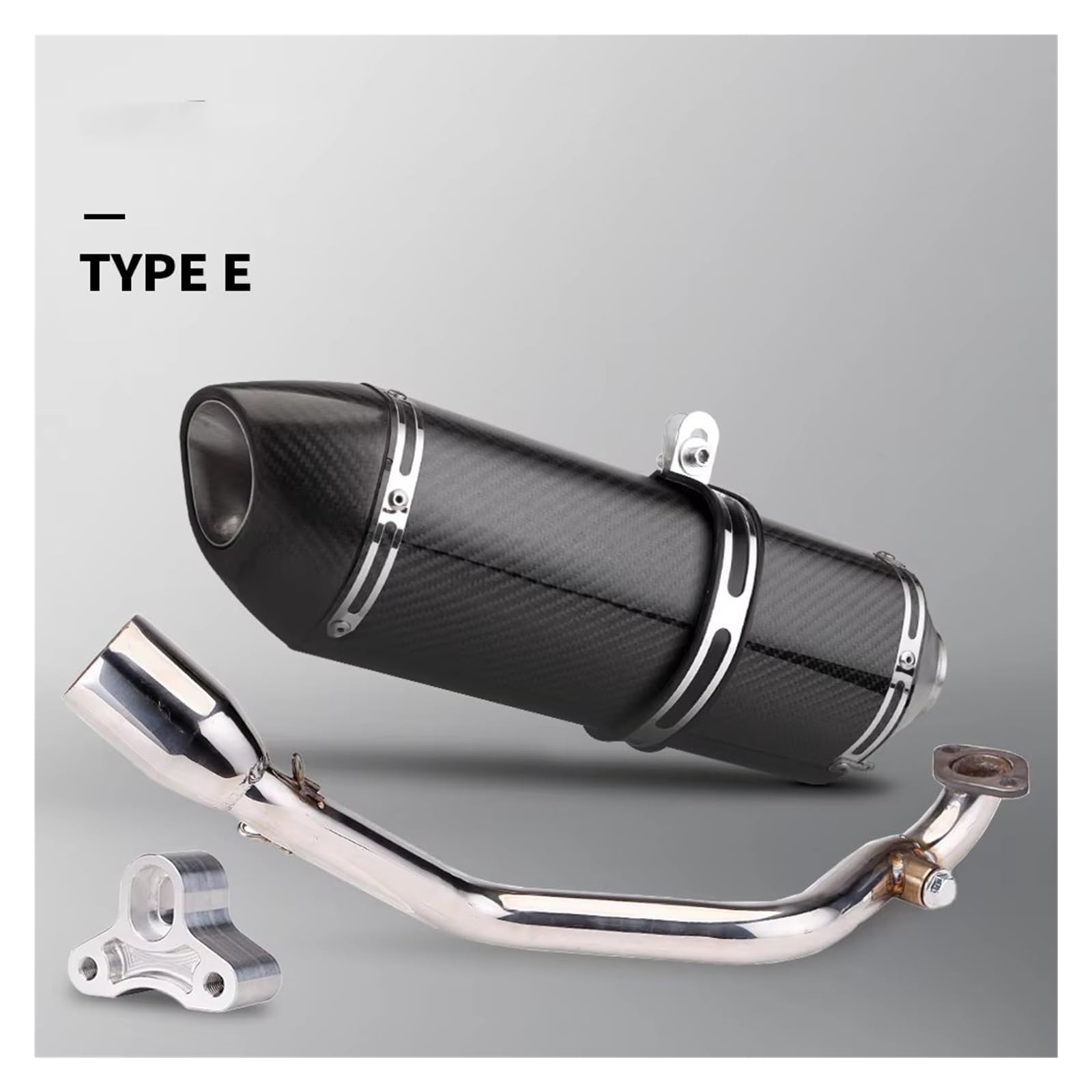 Silenciador escape para motocicleta Para sym para kymco 125 scooter escape gy6