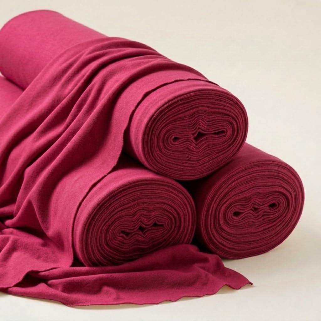 Soimoi Cotton Jersey Knit Fabric, 70 Inch Wide 200 GSM 2-Way Stretch Soft Breathable Fabric for T-Shirts, Tops, Athletic wear, Nightwear, Leggings, Loungewear, Pillow Covers, Sewing & DIY Projects-image-2