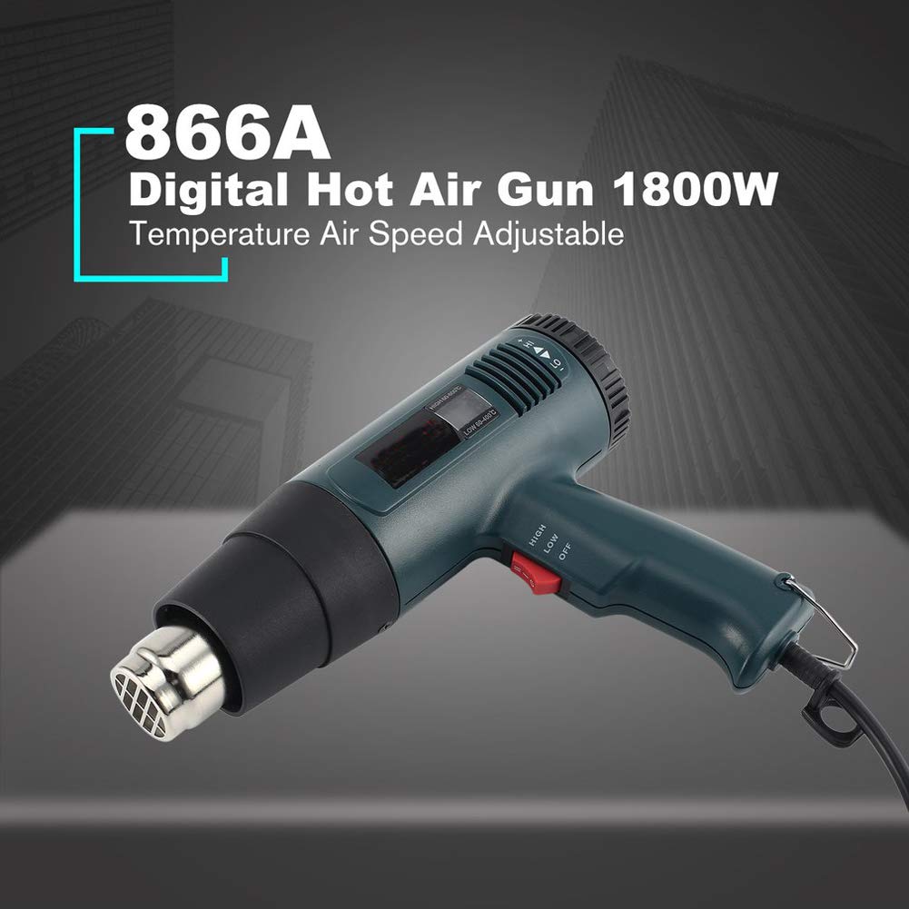 Pistola Termica 1500W-1800W Professionale - Doppia Temperatura Con Ugello Metallo Per PVC E Artigianato - Foto 2