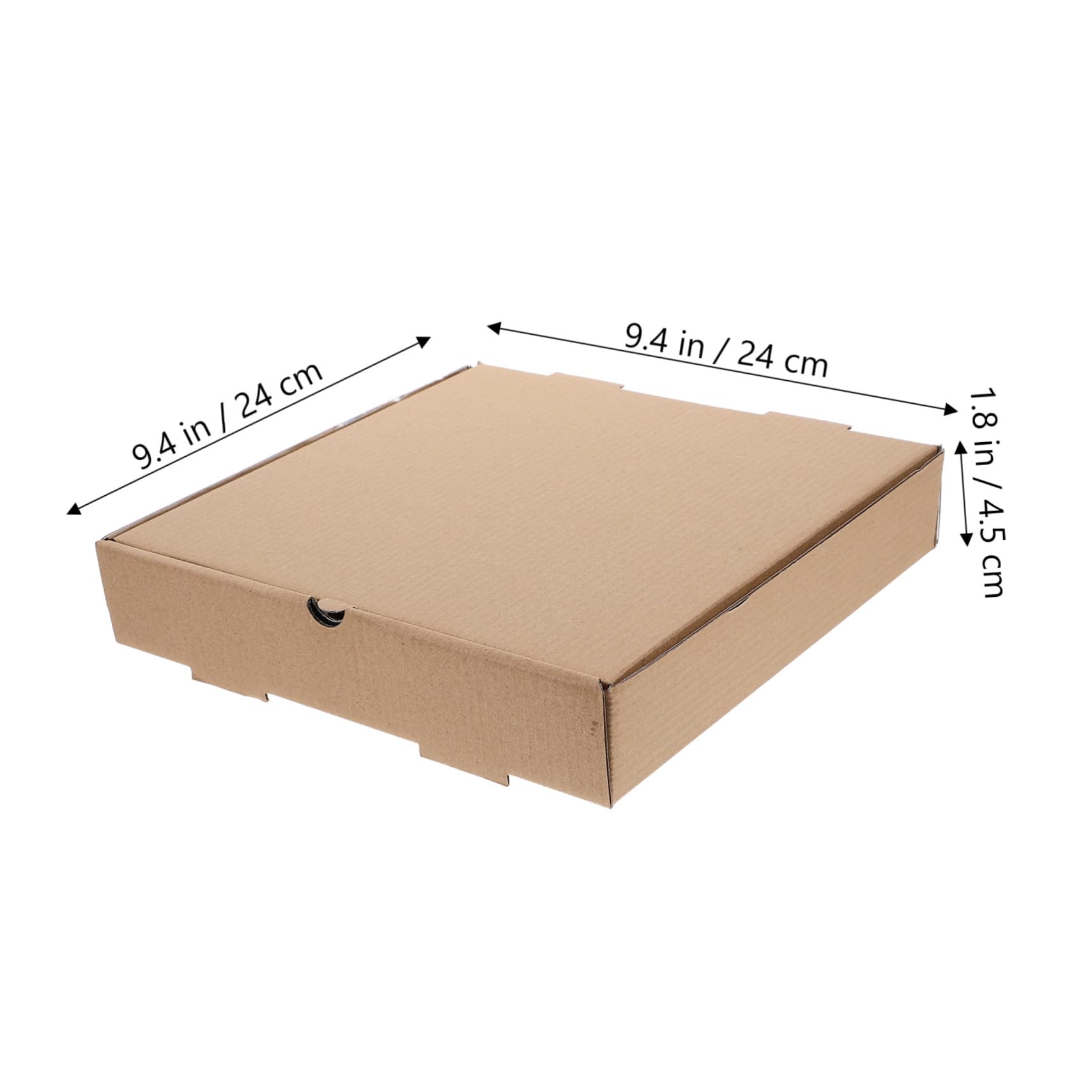 FUNOMOCYA 10Pcs Corrugated Pizza Boxes for Restaurants and Pizza Containers for Parties and Events