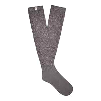 UGG Women's Clarice Tall Slouchy Sock, Charcoal, One Size