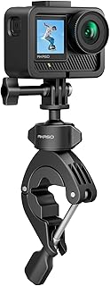 AKASO バイクマウント 自転車ホルダークリップ アクションカメラリグ 360°回転スーパークランプ GoPro Hero 13 12 11 10 9 Black AKASO Insta360 X5 X4 X3 X2 Ace Pro Go2 DJI Action Osmo 5 Pro 4 3 Pocket 3に対応