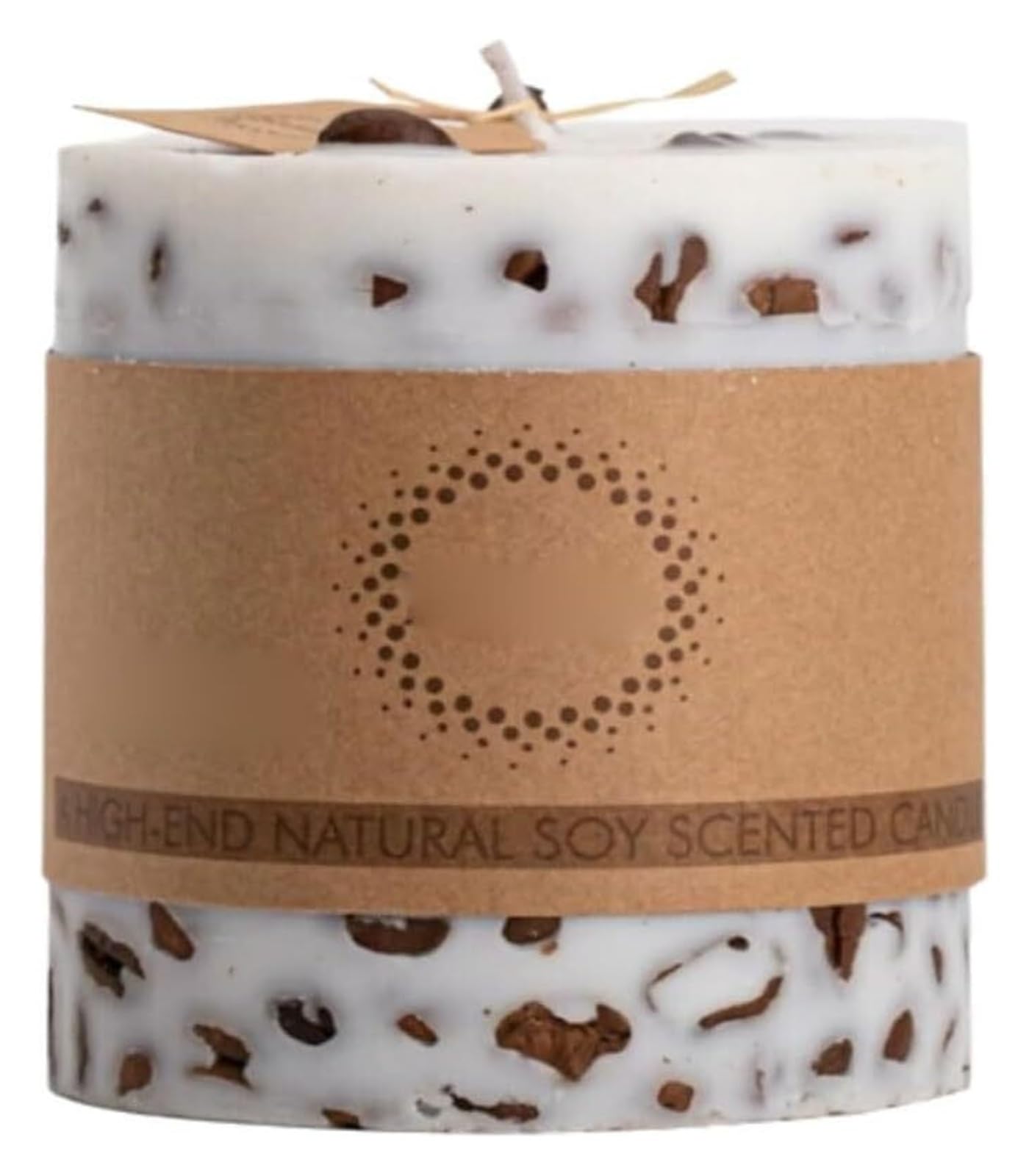 Fhvkrbtx One Color Scented Candle, Soy Coffee Wax Pillar Candles Scented Clean Burn Reusable For Home Vacation & Spa