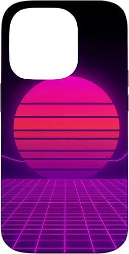 Miniatura 17 de Funda con diseño estético para iPhone 16 Retrowave Synthwave de los años 80 y 90