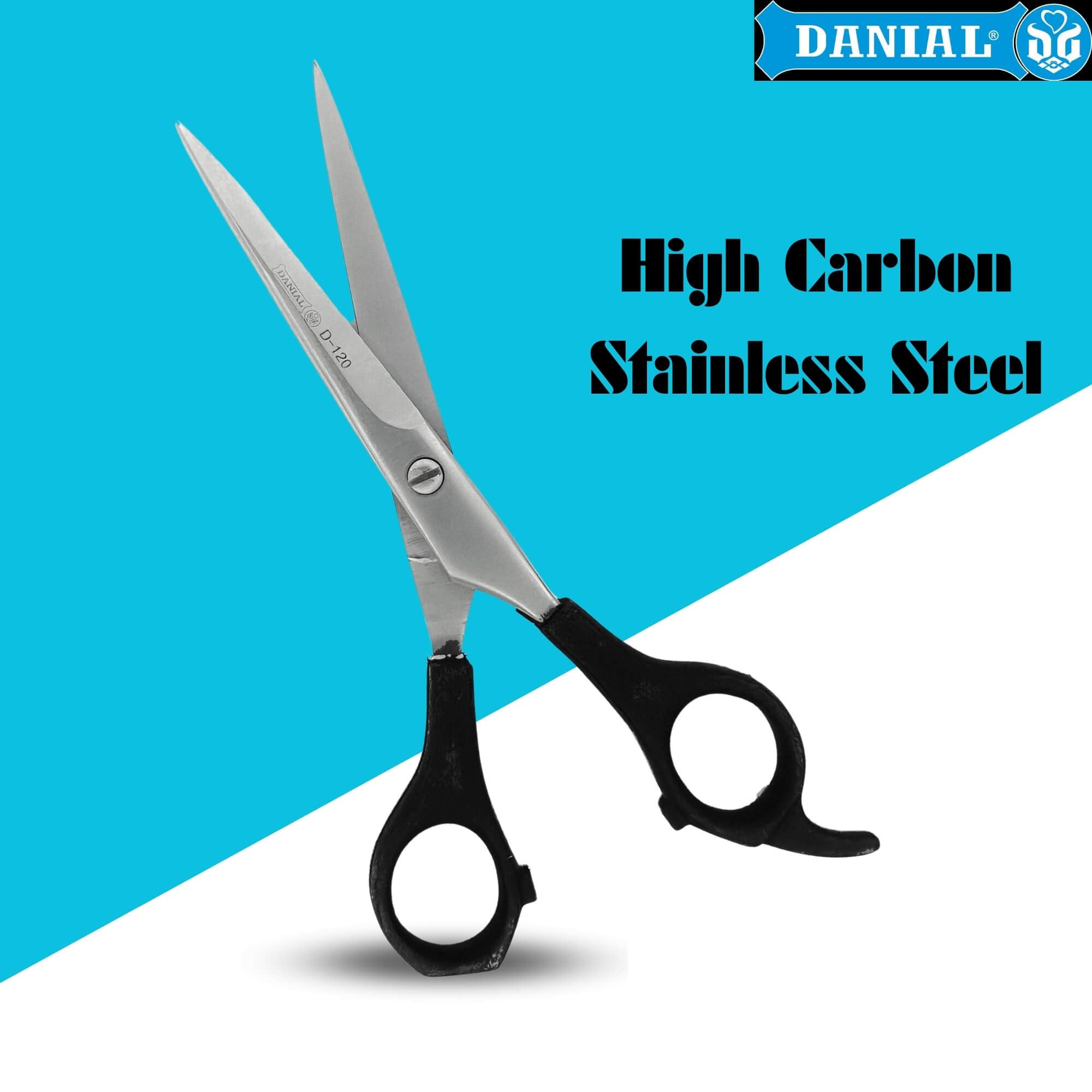 DANIAL 6-Inch Stainless Steel Barber Scissors for Professional Hair Cutting - Ideal for Men and Women's Grooming, Beard, and Mustache Trimming