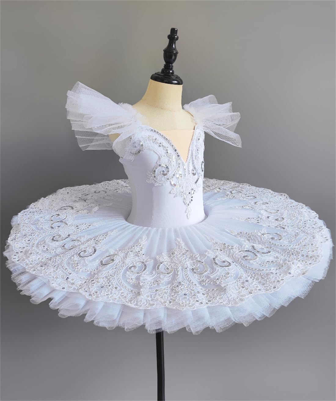 Vestido de Ballet para Niña, Princesa, Lago de Los Cisnes, Bailarina, Disfraz de Competición de Baile, Traje de Baile, （110）