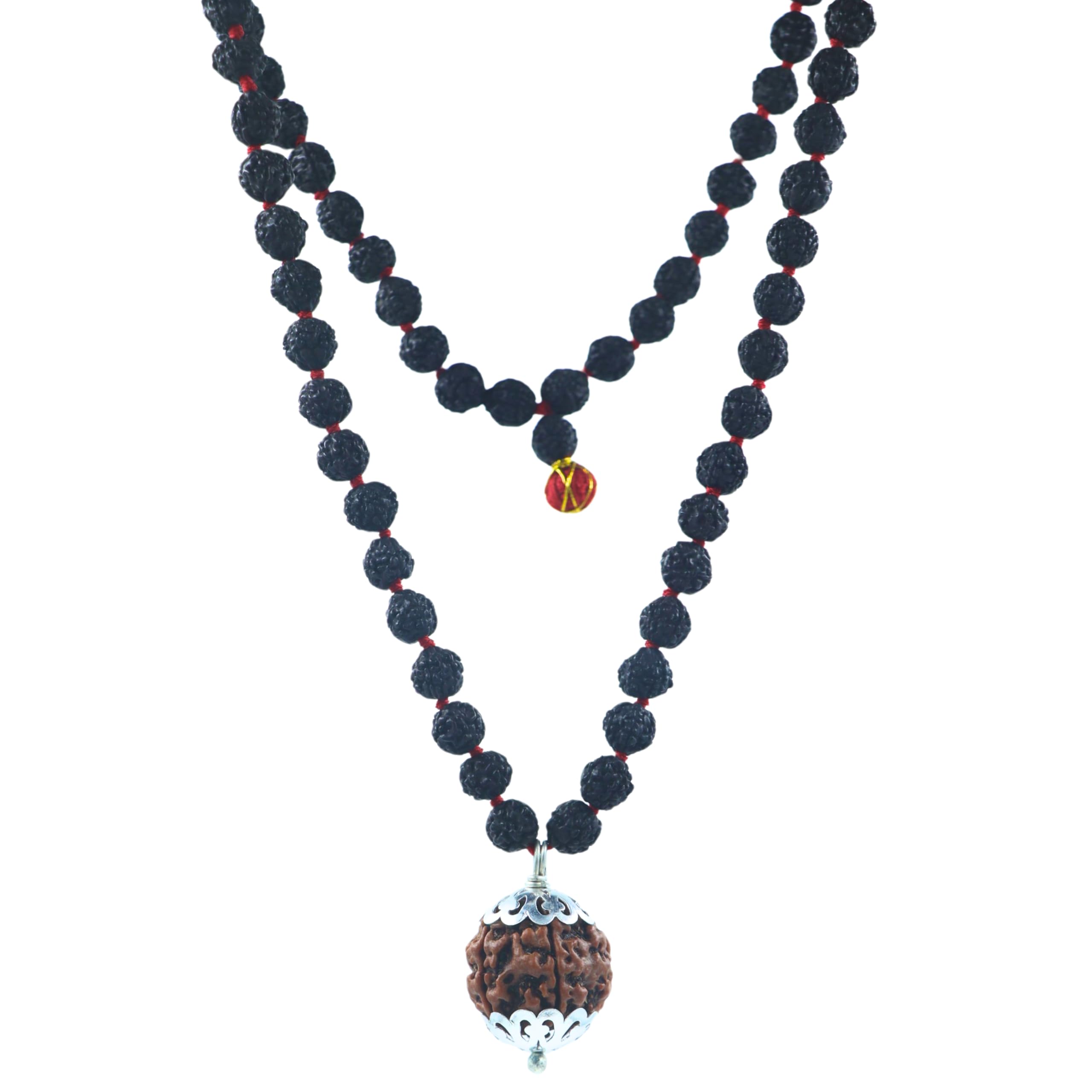 Mukhi Rudraksha Black Thread Mala Sacred Mukhi Nepali Black