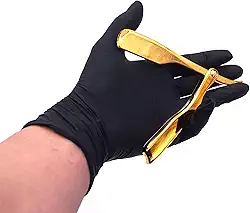 Navalhete Dourado Navalha Profissional de Pressão Auto-clavada Resistente a Descamamento Para Barbeiro Barbearia