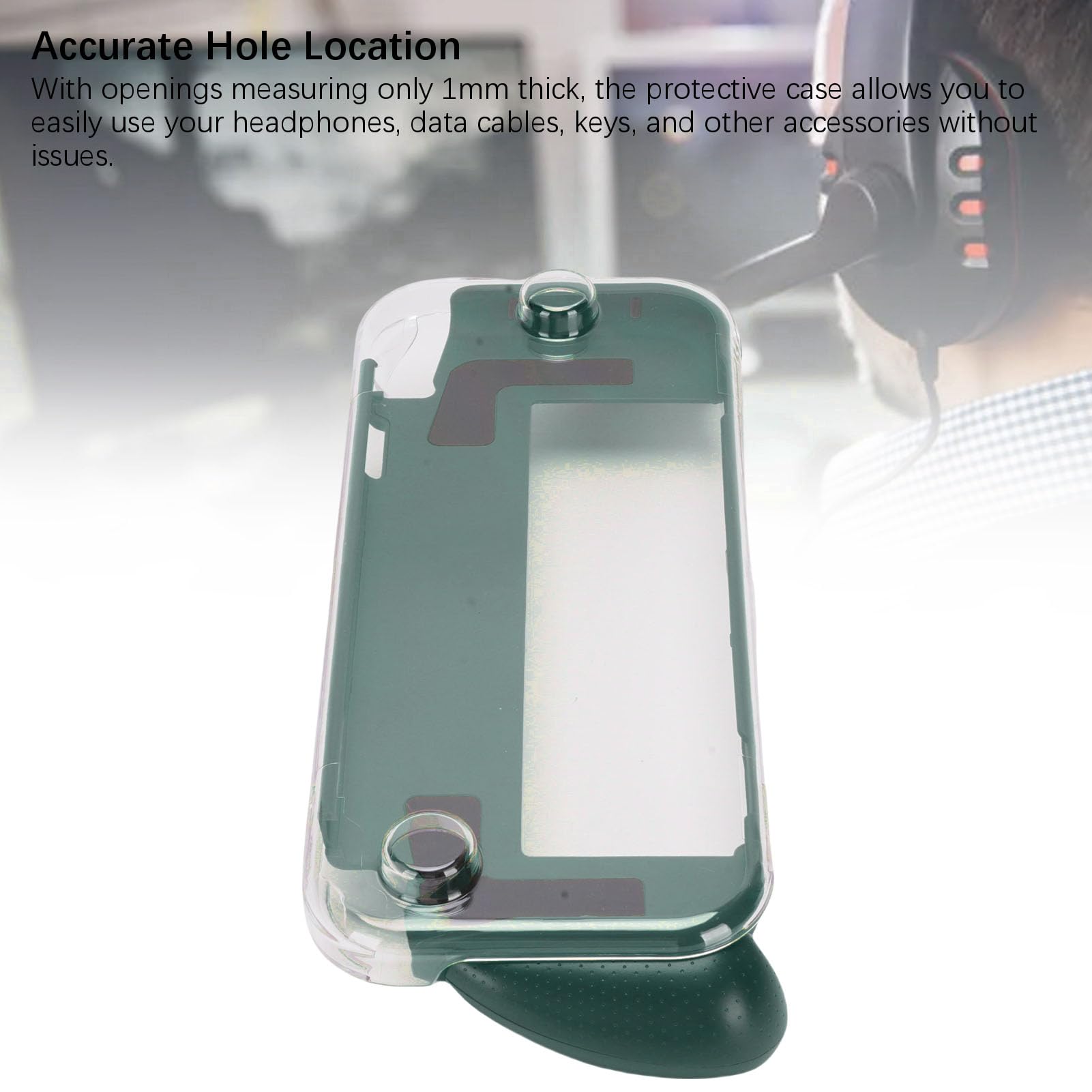 lyrlody Custodia Protettiva Adatta per OLED, Custodia Agganciabile Antiscivolo per Console Portatile in ABS per PC, Guscio Antiurto con Accesso Al Controller per Giochi da Viaggio a Casa (Verde