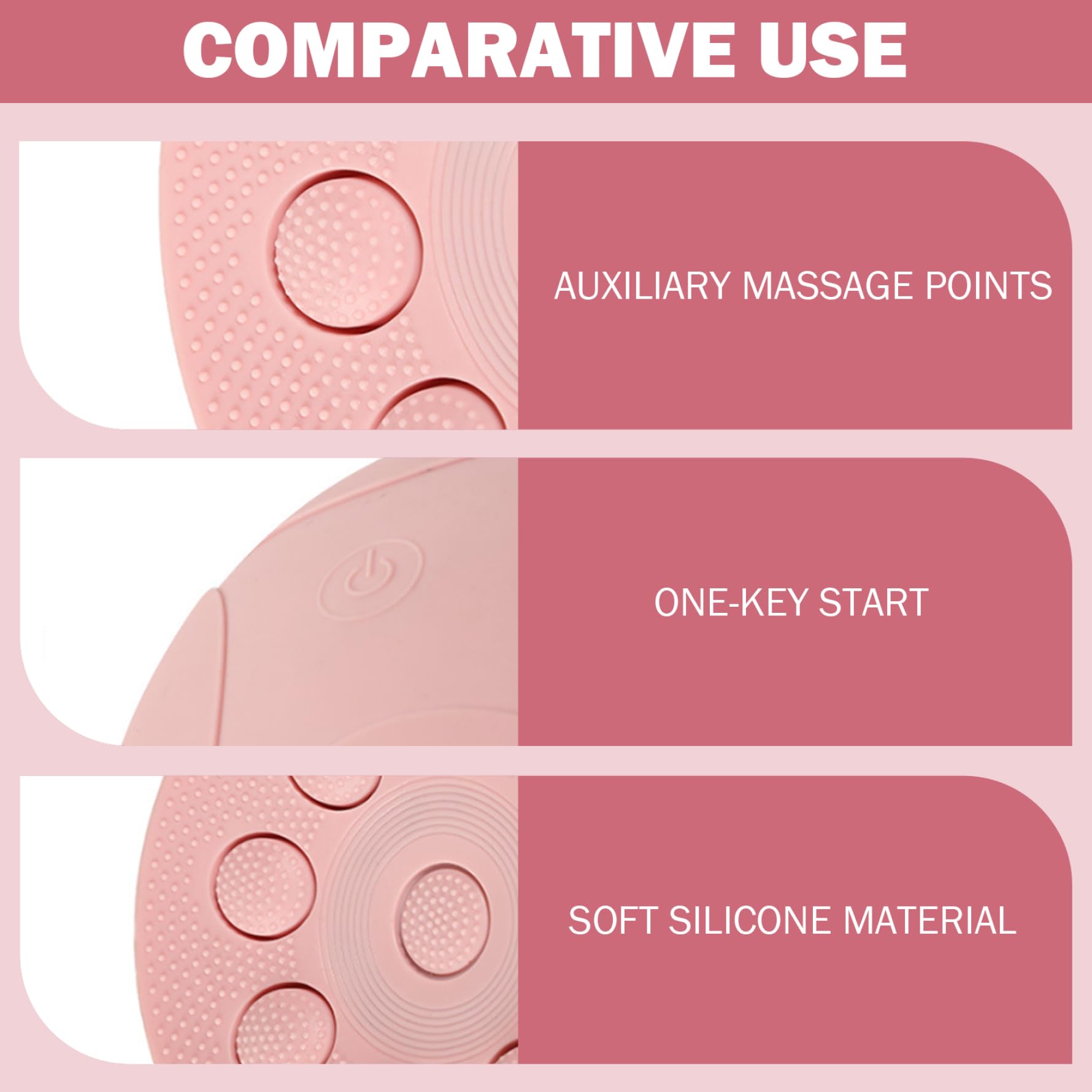 Masseur de sein sans fil pour femmes, masseur en Silicone Rechargeable avec 5 Modes, conception étanche et silencieuse pour plus de confort