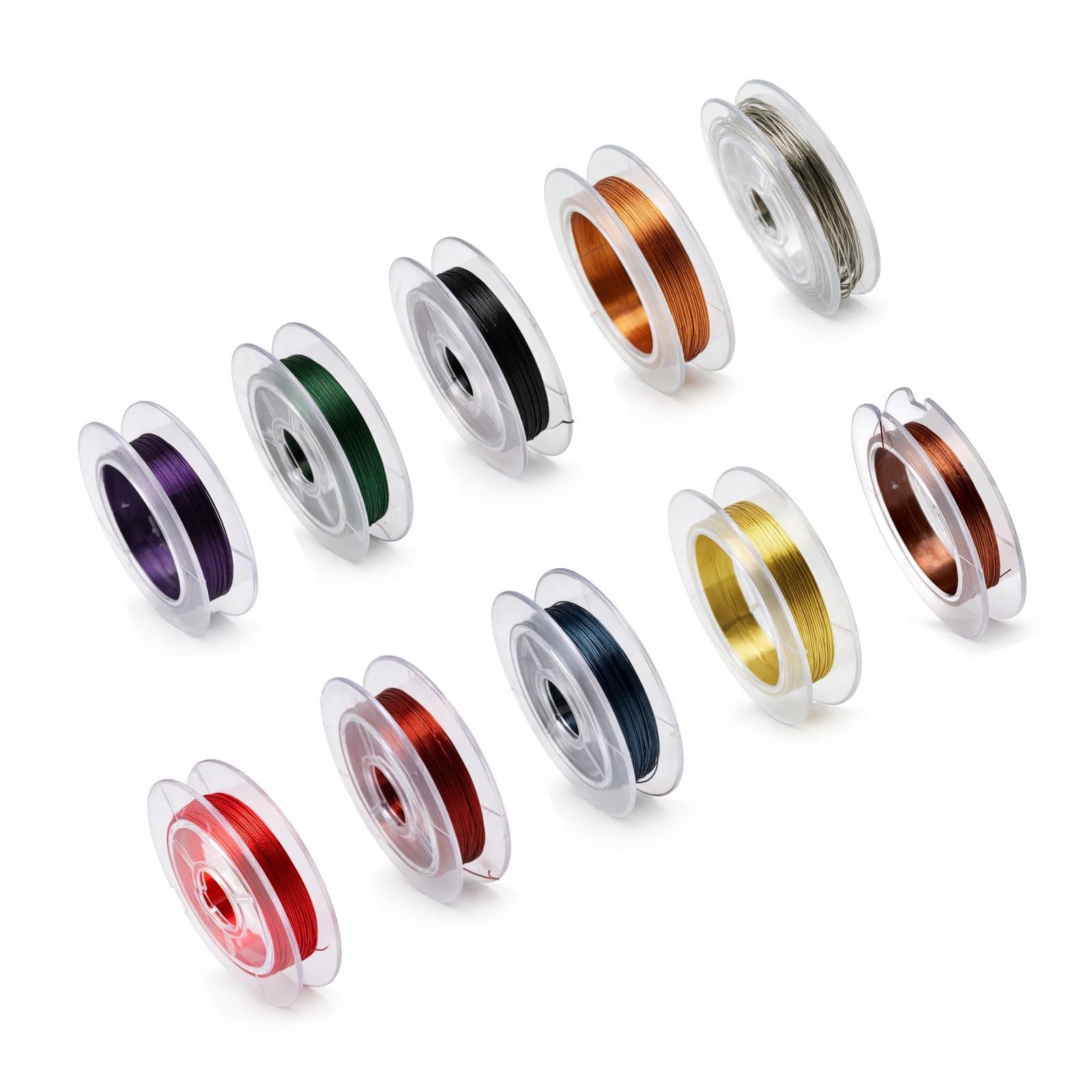 Fly Tying Materials - 10 Colors Weighted Copper Wire, 0.3mm Multi-Color Wire for Handmade Fly Fishing Flies