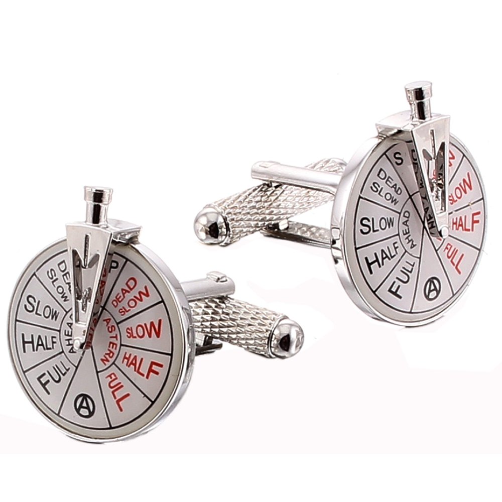 Onyx - Art London Multicoloured Ships Direction And Speed Telegraph Novelty Cufflinks