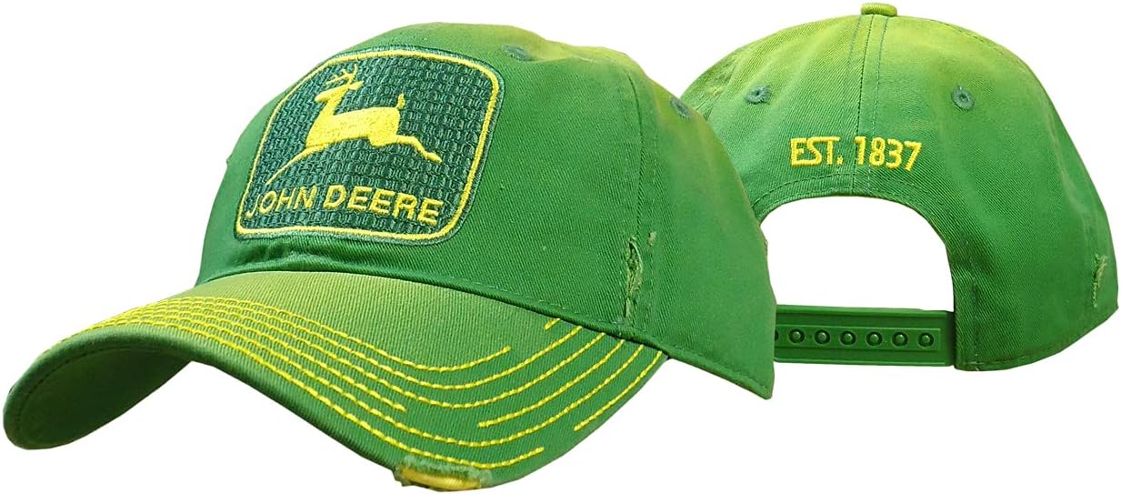 John Deere NCAA メンズ ビンテージ ロゴ キャップ