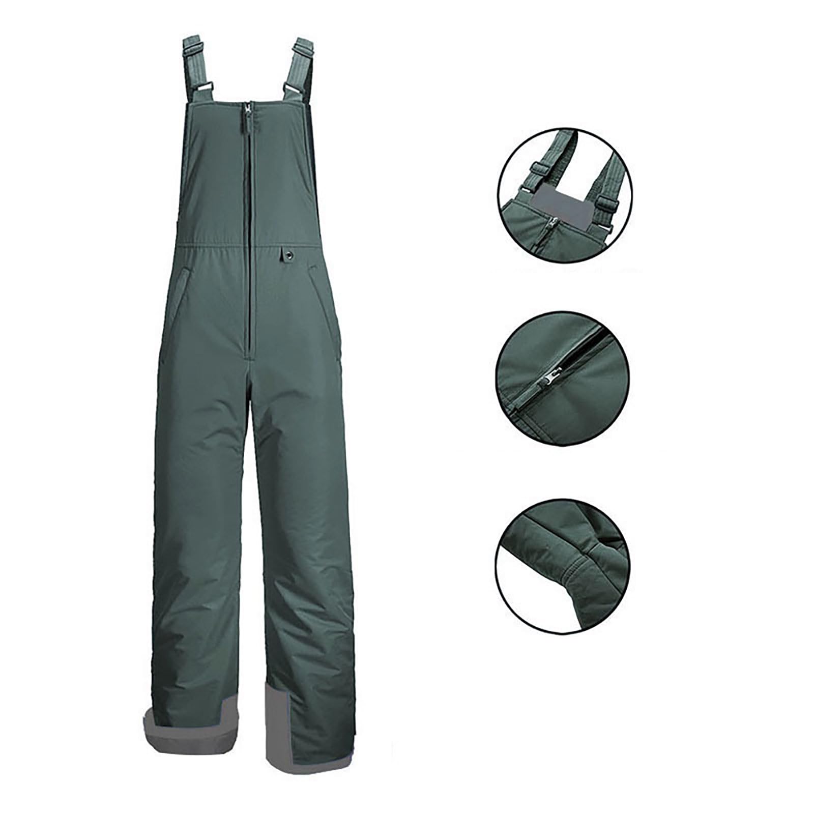 Pantalon de Ski pour Garçons et Filles Pantalon de Ski Imperméable Unisexe Chaud Salopette de Snowboard Cargo d'extérieur avec Genoux Renforcés Thermique Pantalons de Neige Décontracté 8-18 Ans