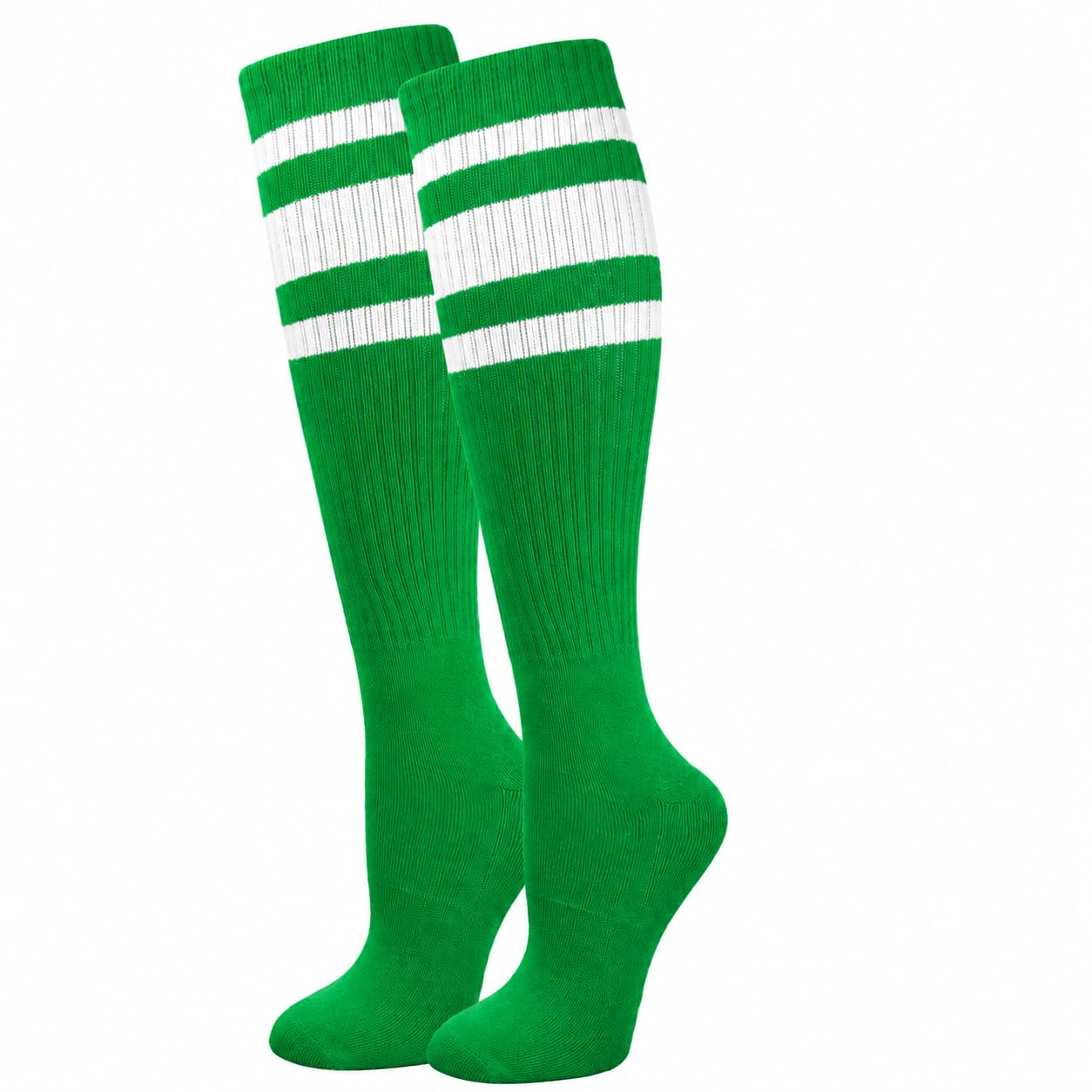 Premium Striped Adult Knee High Tall Athletic Skater Tube Socks