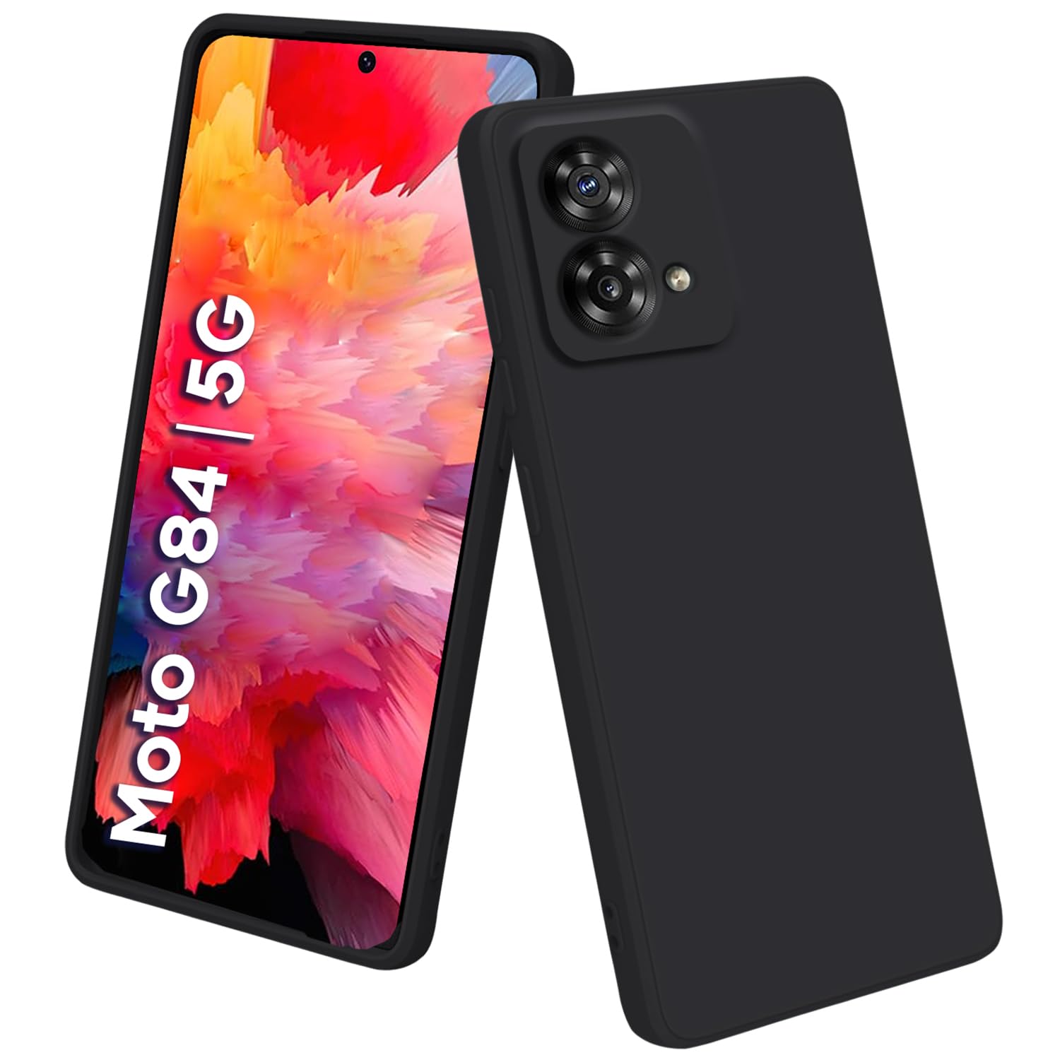 TRUEUPGRADE Compatible with Motorola Moto G84 5G Back Cover Case, Liquid Silicone Cover, Full Body Protective Cover, Shockproof, Slim Phone Cover, Anti-Scratch Soft Microfiber Lining - Black (B0D39FHQRF) Amazon Price History, Amazon Price Tracker