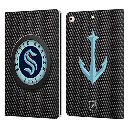 Coque iPad 9.7 Seattle Kraken et étui cuir portefeuille NHL pour tablette Apple