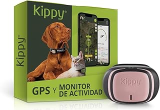 KIPPY EVO | GPS Perros - Localizador GPS Perros para Collar - Hidrófugo con Seguimiento Perimetral - GPS para Perros con Notificaciones de Actividad Canina - App Dedicada - Rosa