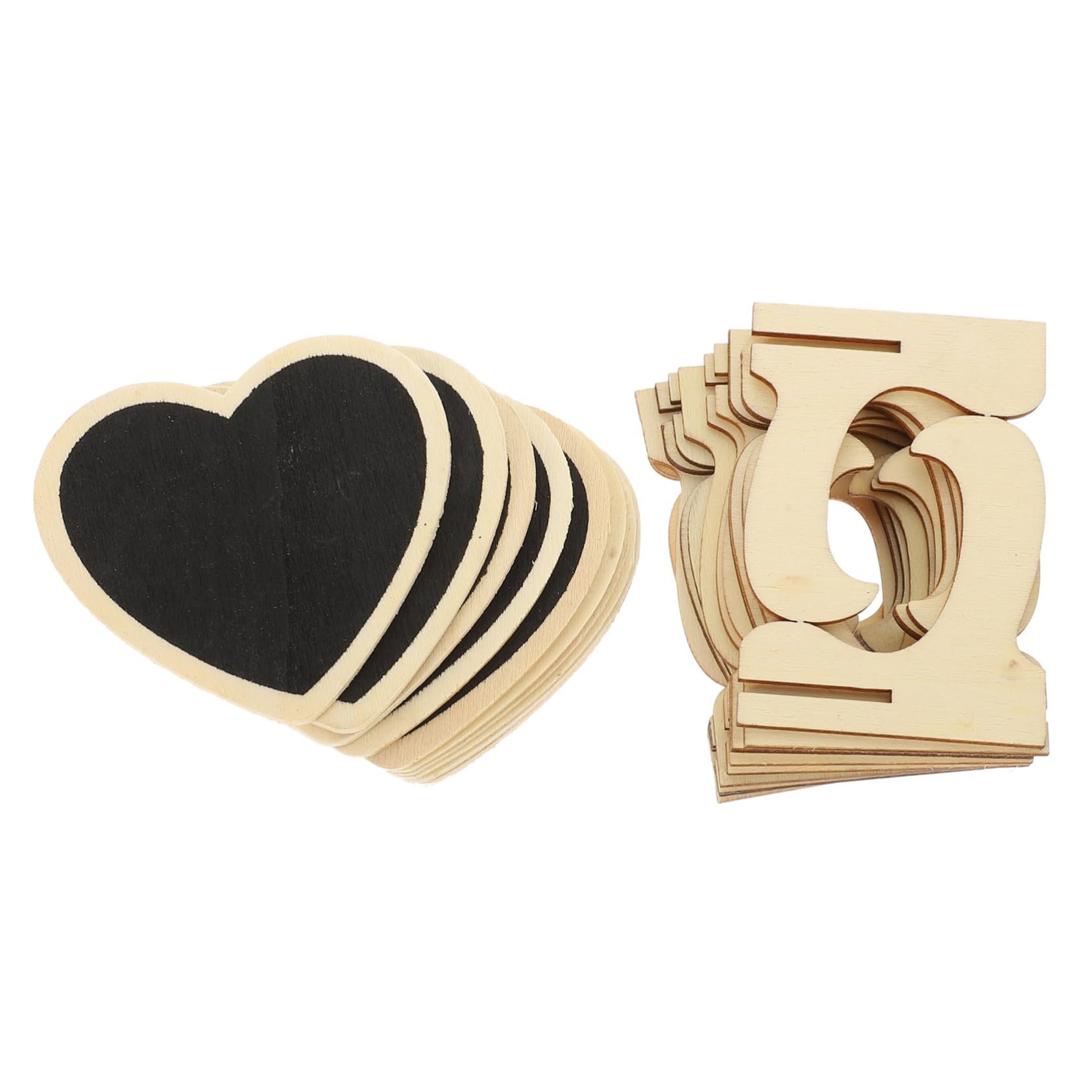 SOLUSTRE 10pcs Mini Heart Chalkboard Signs with Stand Erasable Table Decor for Weddings Restaurants Crafts and Parties and Easy to Use for Stylish Messaging