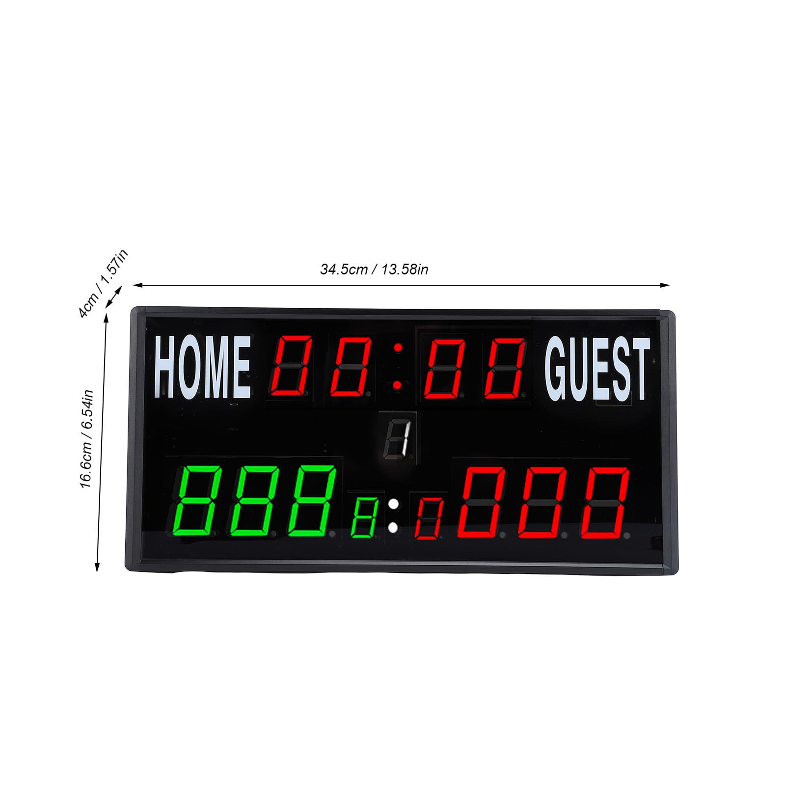 Annadue LED Anzeigetafel mit Zeitschaltuhr, Elektronische Digitale Anzeigetafel mit Fernbedienung, Elektronischer Punktezähler für Cornhole Basketball Tennis Fußball Volleyball Spiele