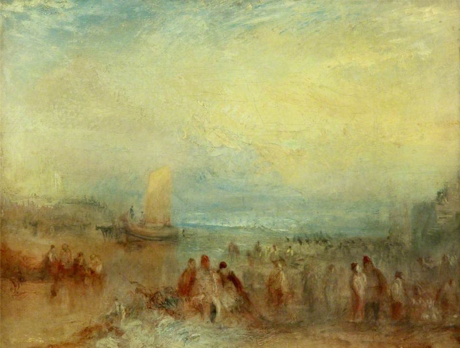 Art tableau Port de Margate image sur toile impression deco murale 60x90