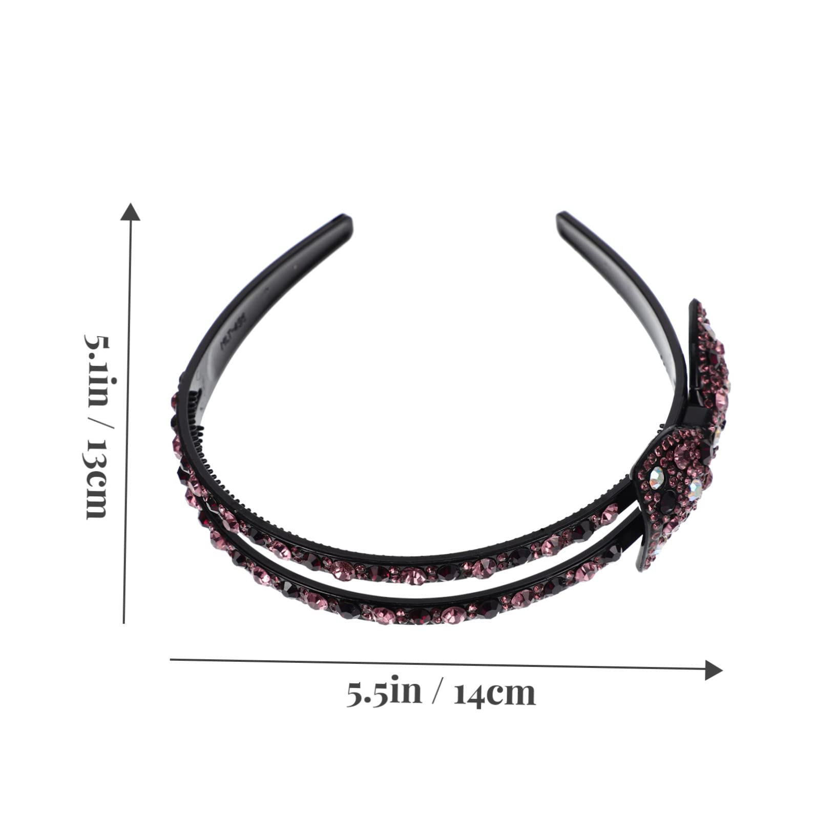 FRCOLOR 12 Pz archetto ad barrette forcine fasce gioiello per donna fasce di strass per le donne arredamento retrò cerchietti per con strass copricapo di prua creativo