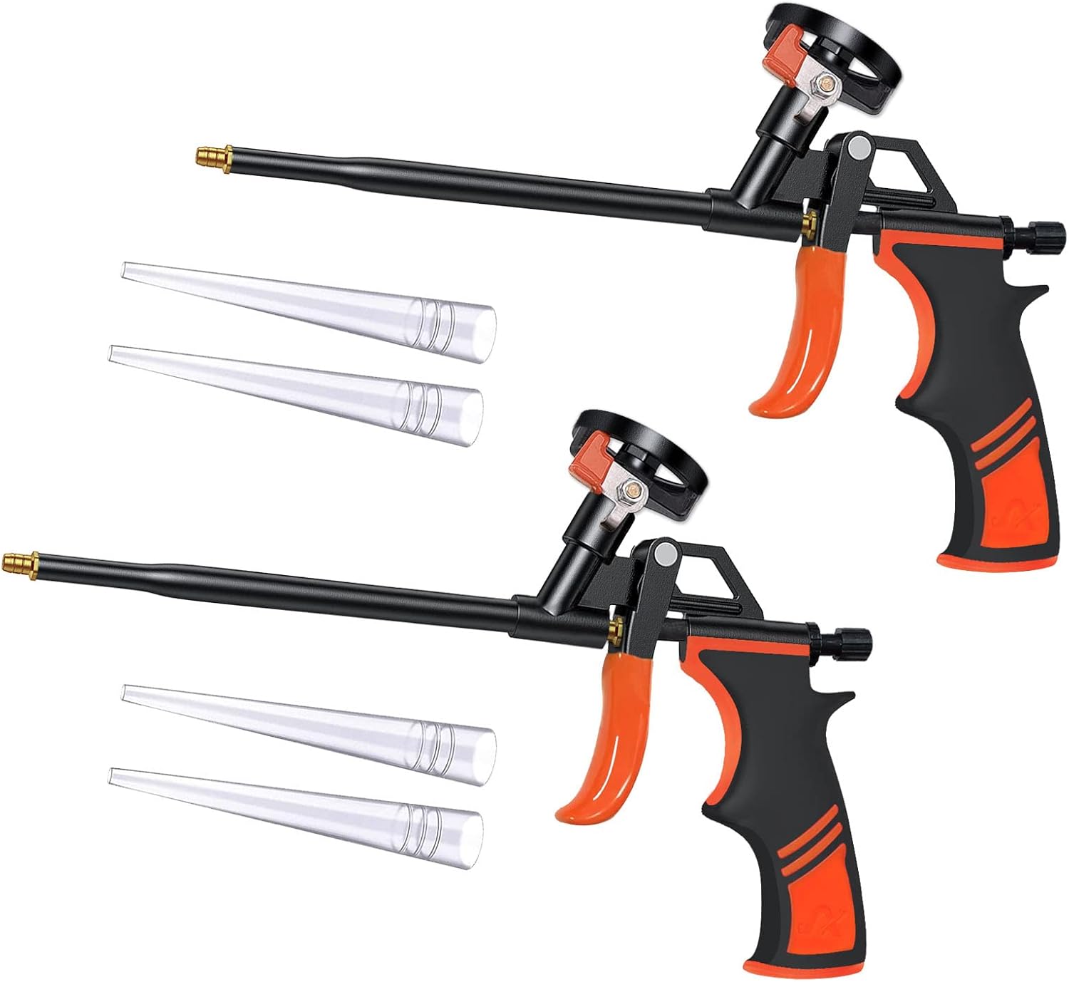 Hubaow Spray Foam Gun, NoClean Hand Foam Caulking Gun, PU Expanding Foaming Gun, Metal Body