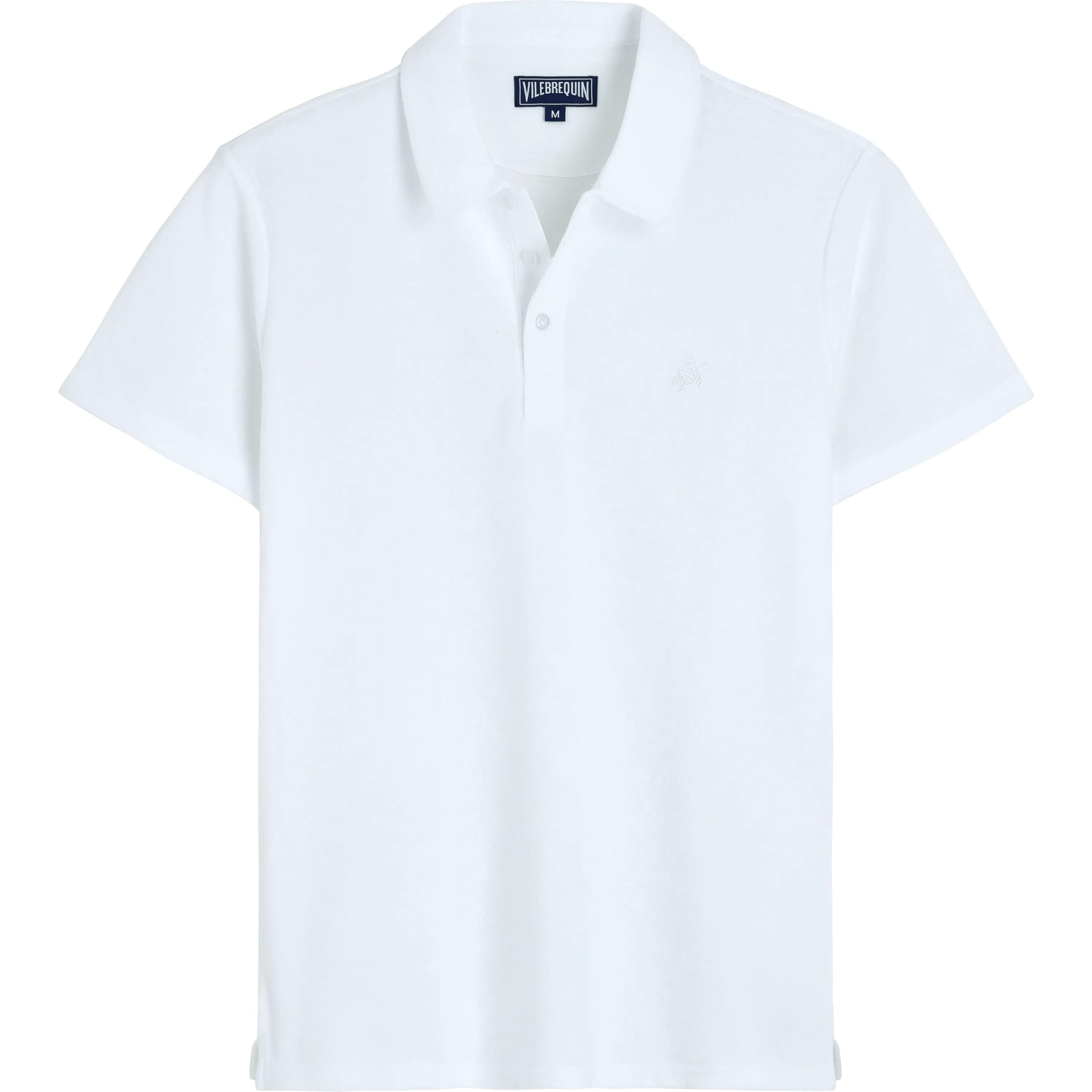 Vilebrequin, Terry Polo Solid, S, Bianco