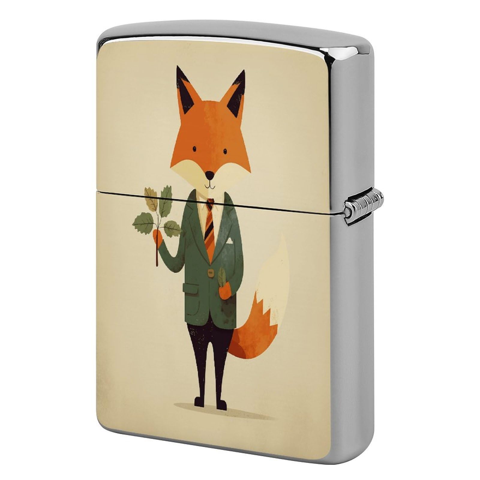Btcowzrv Style Holding A Leaf Metal Lighter Case Sleeve Cover Holder