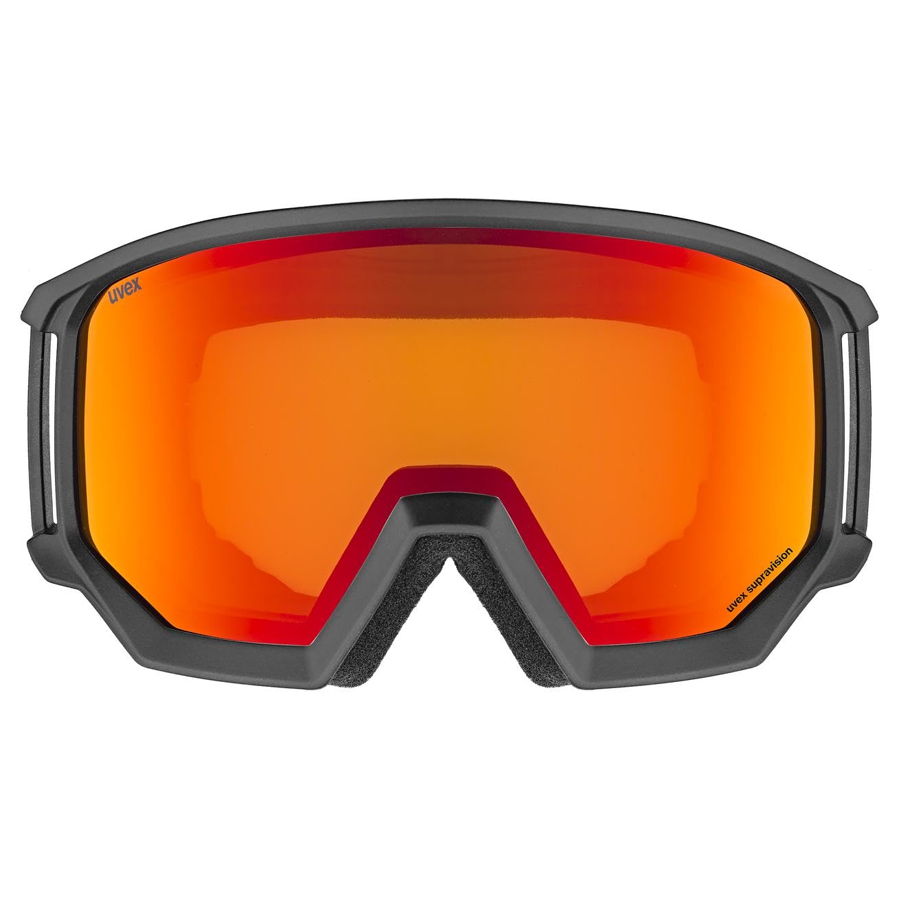 uvex athletic FM, Gogle narciarskie unisex-dorosły, black matt, one size