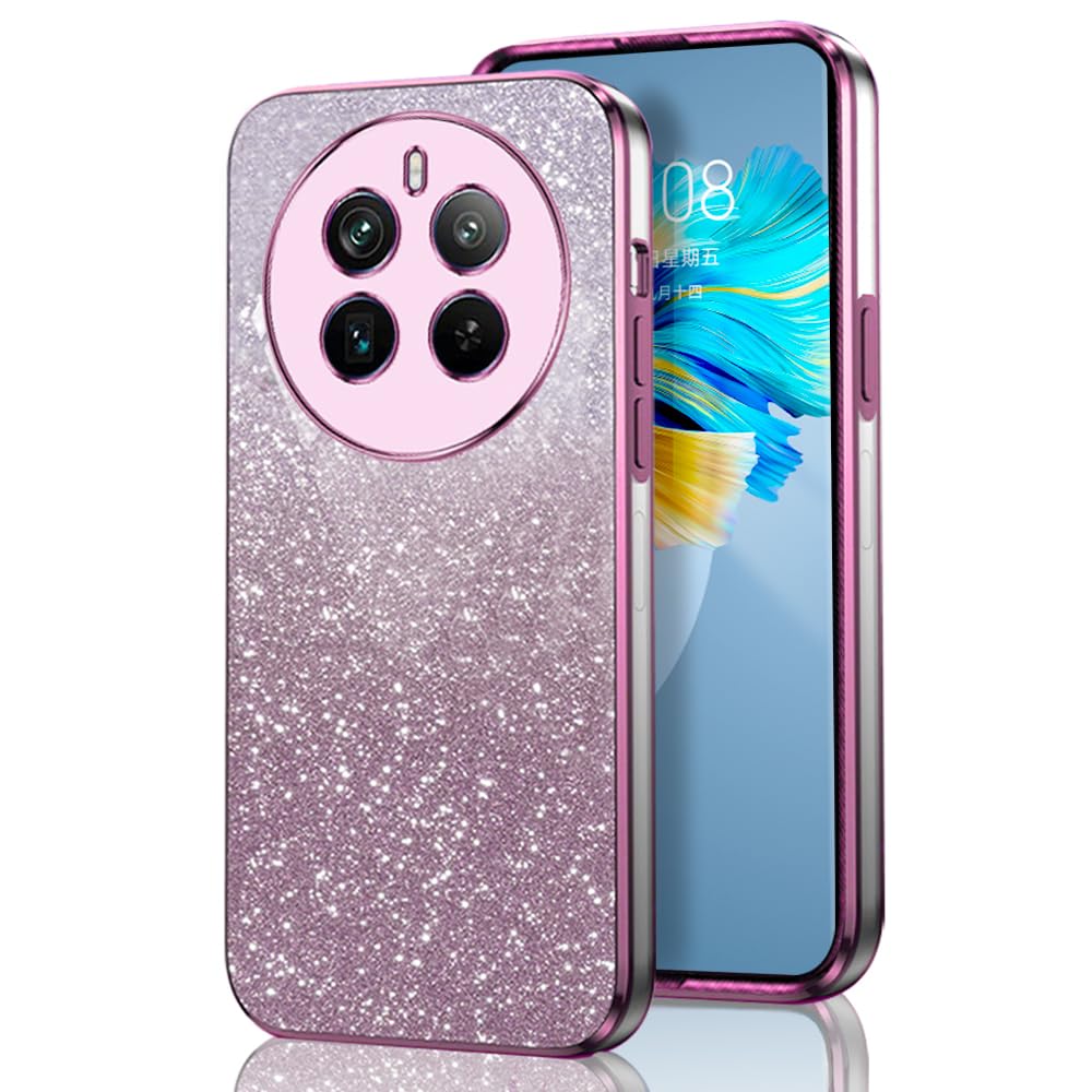 Cover Glitter Per Oppo Realme 12+ Plus 5G – Custodia Ultra-sottile Con Adesivi Scintillanti Staccabili