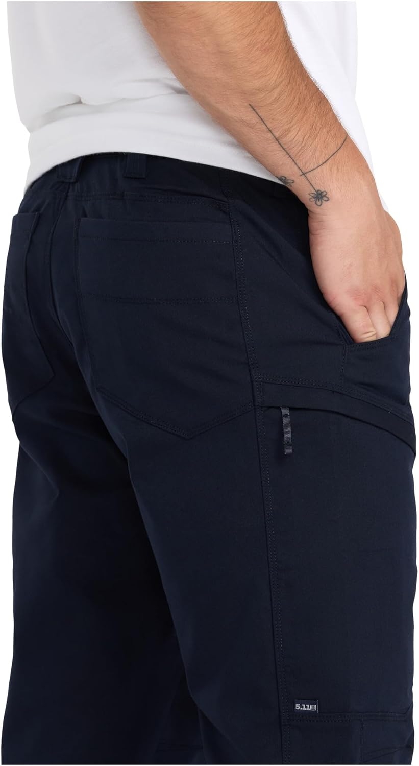 5.11 Tactical Men's Apex Cargo Work Pants, Flex-Tac Stretch Fabric, Gusseted, Water Resistant Finish, Style 74434ABR - Image 5