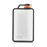 Boulder 10 Flask, Rugged and Shatter-Resistant, Outdoor Hip Flask, Sand, 10 Fl oz, Color: Graphite
