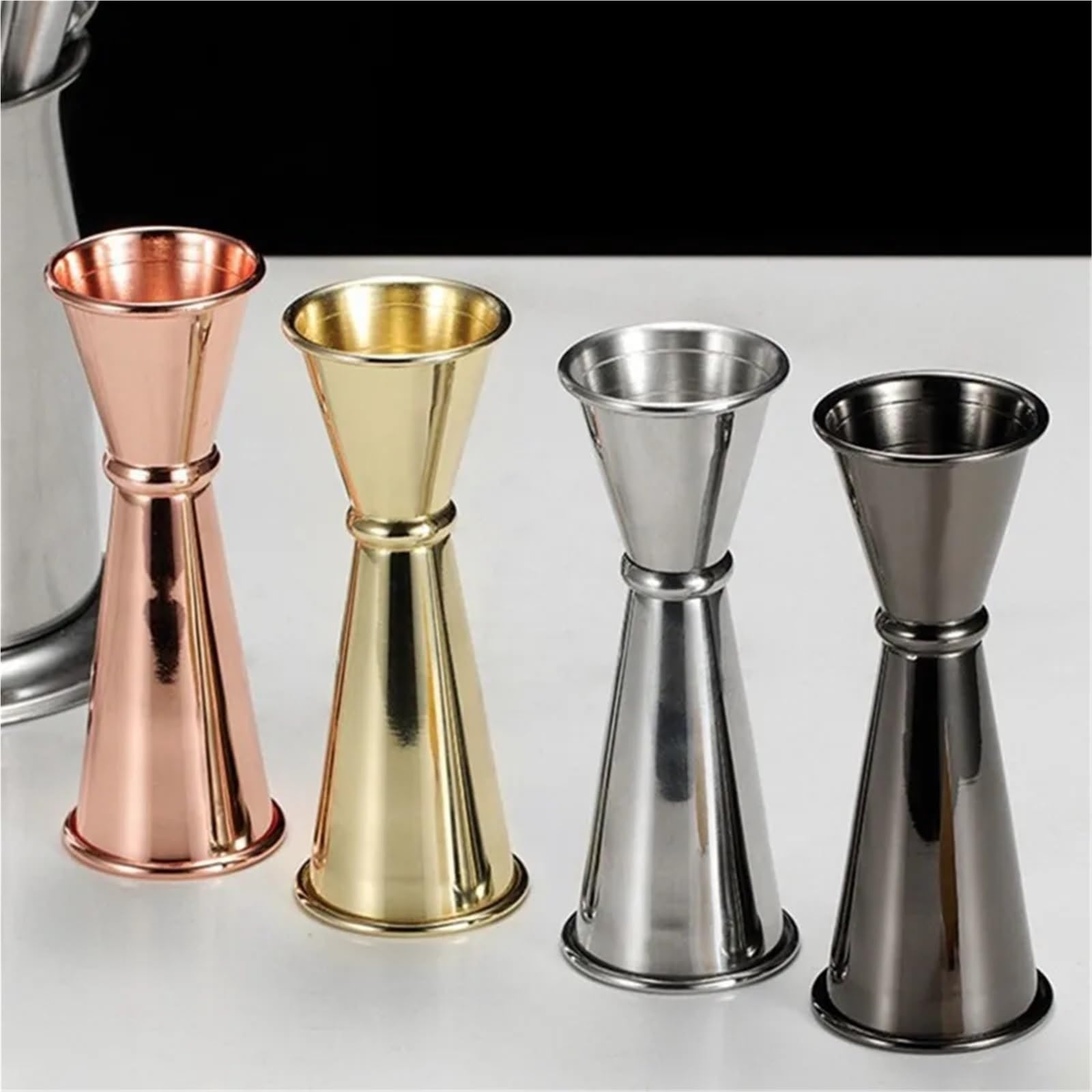 Kit for preparar cócteles, herramienta de camarero, vaso medidor de acero inoxidable for chupitos, coctelera, medidor de bebidas espirituosas, jigger, utensilios de cocina for bar, juego de cócteles(B