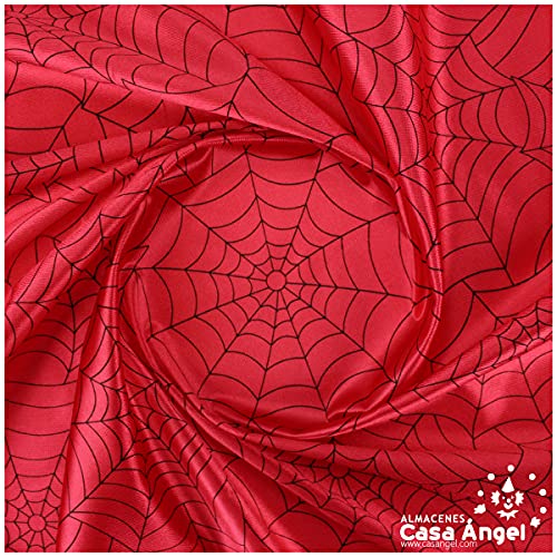 TELA SATIN SERIE SPIDERMAN (ROJO, 1 METRO)