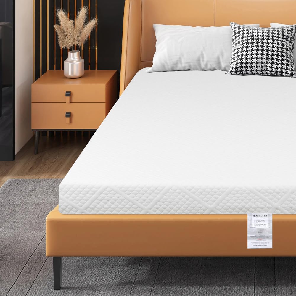 Panana Luxury Single Mattress,Orthopaedic Support 3FT Gel Memory Foam with Breathable Soft Fabric,Medium Firm (White, Single)