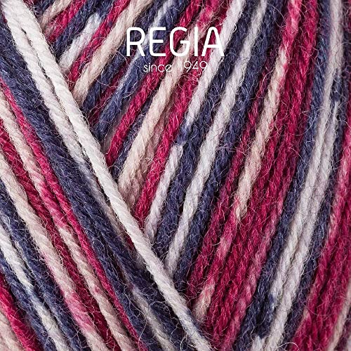 Regia 4-Ply Colour 9801269 Hand Knitting Yarn, Sock Yarn, 100 g Ball, 75% New Wool, 25% Polyamide, Ski uetze, 16 x 9 x 9 cm - Image 2