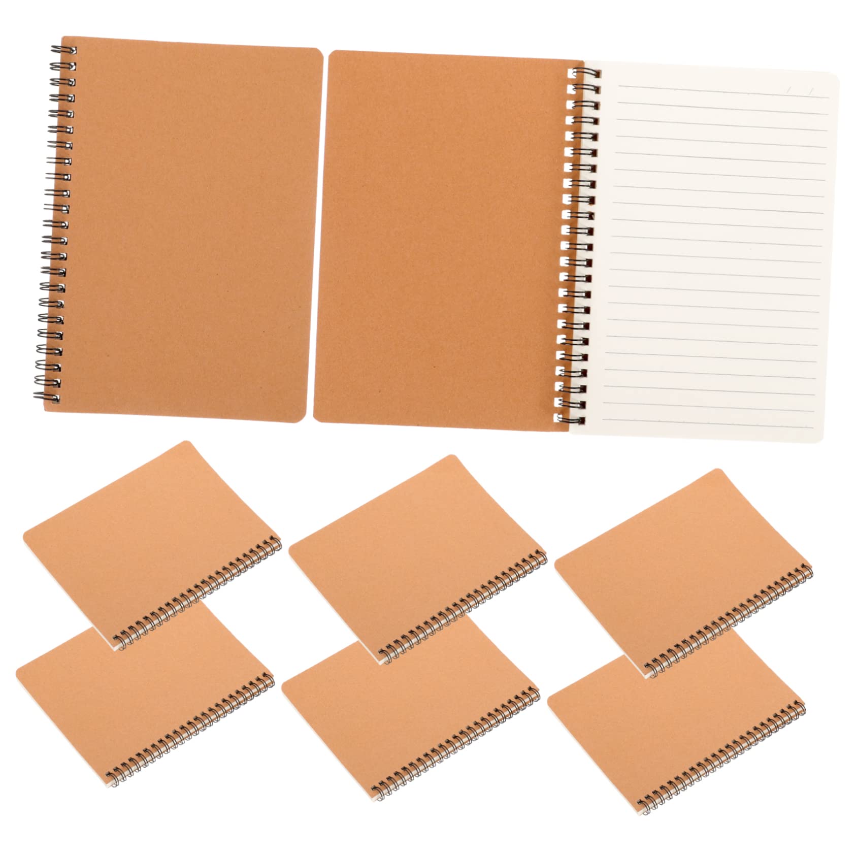 LALAFINA 10 Pezzi Quaderni Spiralati A5, Quaderni Spessi in Carta per Studenti, Design Classico per Scrittura e Disegno