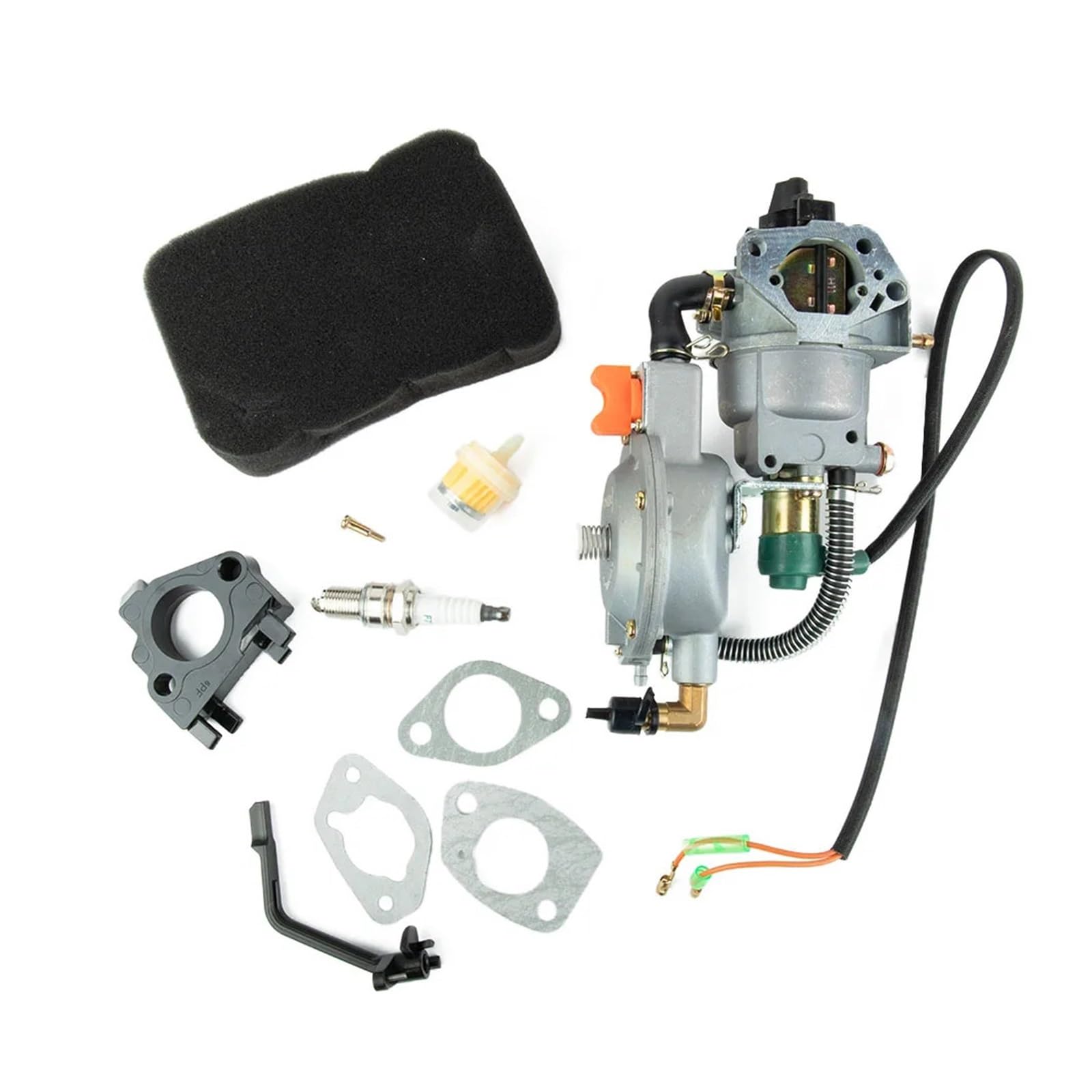Dual Fuel Carburetor LPG/NG Conversion Kits Compatible For 4.5 KW To 10 KW Generators GX360 Gx420 APG3009 6000W, binbin06792 store