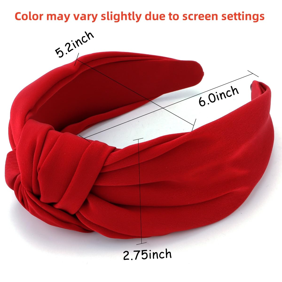 SHRIMPS ANTONIA HEADBAND RED カチューシャ Amazon.com : TOBATOBA Red Knotted Satin Silk Headband, Wide Non